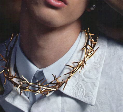 givenchy sterling necklace|Givenchy crown of thorns necklace.